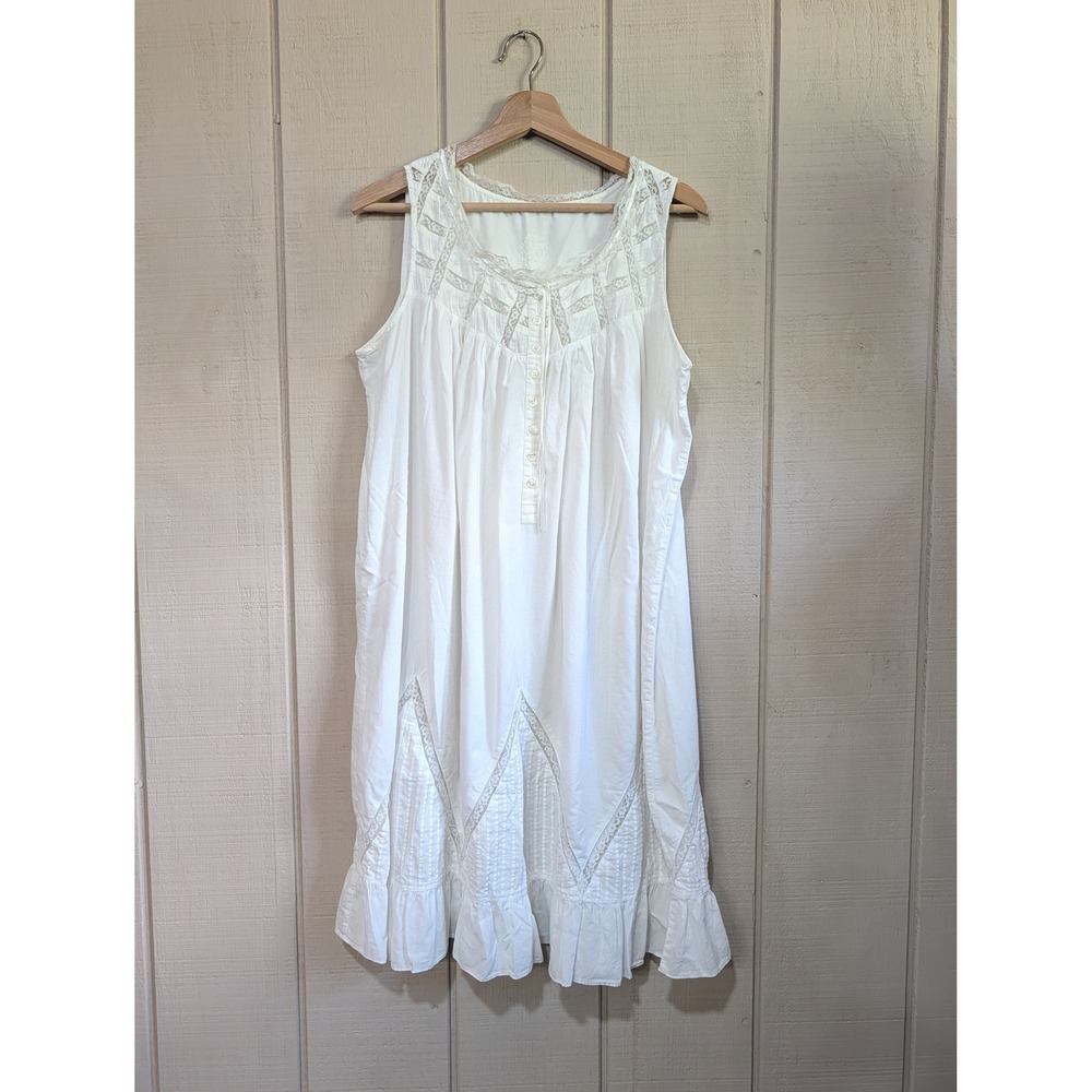 Eileen West Moonlight Sonata Nightgown White Prairie Cottage